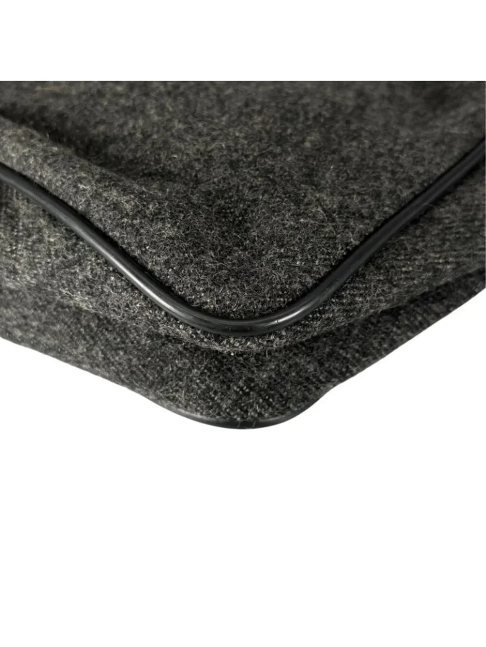 Prada Tote Bag Wool Gray
